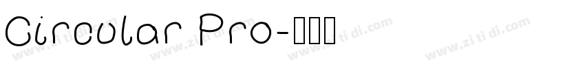 Circular Pro字体转换